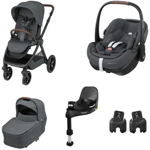 Maxi-Cosi Oxford Plus, Pebble 360 Pro2, FamilyFix 360 Pro, Adapters bundel, Twillic Graphite