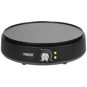 Princess Deluxe Crêpière voyant lumineux, revêtement anti-adhésif noir