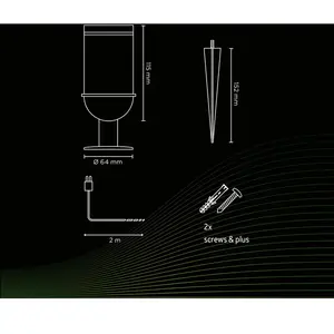 Calex | Buiten Led Tuinspot | 4W Ø 60mm | Smart pas cher