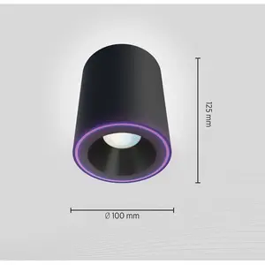Calex | Halo Spot Zwart | 6.5W Ø 100mm | Smart pas cher