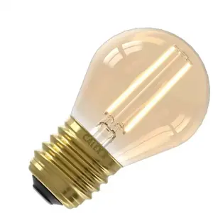Comparateur de prix : Calex Filament LED Lamp - E27 - P45 Lichtbron Goud - 3.5W - Dimbaar