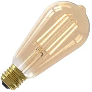 Calex LED Rustieklamp ST64 E27 4.5W 470lm 2100K Goud dimbaarVendu pargloeilampgoedkoop