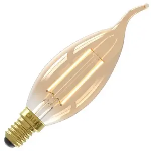 Calex LED Tip Kaarslamp E14 3.5W (25W) 250lm 2100K Goud DimbaarVendu parbol