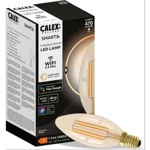 Calex Slimme Lamp - Wifi LED Filament Verlichting - E14 - Smart Kaars ...Vendu parbol