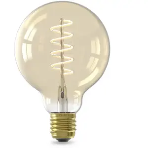Calex Slimme LED Lamp - E27 - Spiraal Filament Gold G95 - Wifi Verlich...Vendu parbol