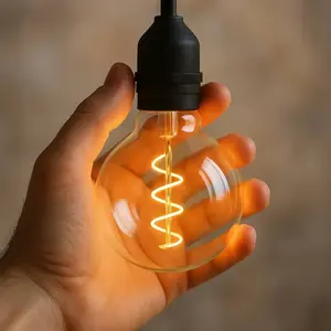 Calex Vista Lichtsnoer 10 meter XL - LED Lichtslinger 8 lampen - Grote Bulbs - Warm Wit Licht - Tuinverlichting - Sfeerverlichting