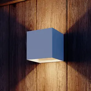 Calex Volterra Oplaadbare Wandlamp Kubus Wit - Oplaadbaar - Up & Down ... pas cher