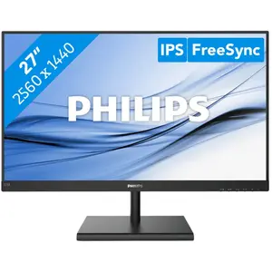 Ecran LED - PHILIPS - E-line 275E1S - 2560 x 1440 - IPS - 75 Hz - Noir texturé pas cher
