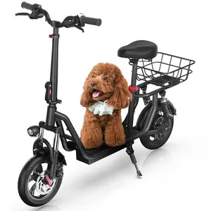 Trottinette Électrique iScooter i12 avec Siège 500W Autonomie 30-35km 36V7.5Ah 12" Deux amortisseurs à l'avant et à l'arrière