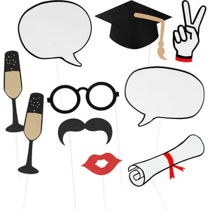 Boland - Boland - 10 Photo props graduation 'Yes! You did it!' - Geen thema - Geen thema - Geslaagd -Feestversiering pas cher