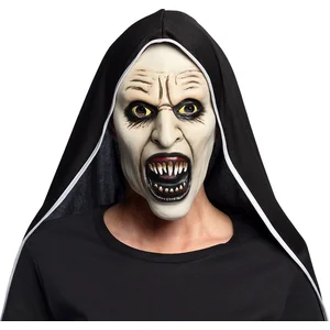 Boland - Latex gezichtsmasker Screaming nun - Volwassenen - Non - Hall... pas cher