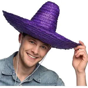 Boland - Sombrero Puebla paars - 49 - Volwassenen - Unisex - LandenVendu parbol