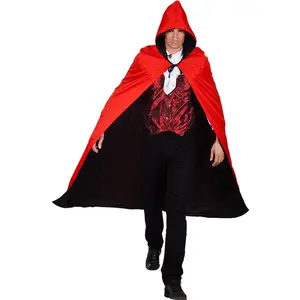 Cape Luxe Reversible Rouge et Noire - BOLAND - 170 cm - Polyester - Ca... pas cher