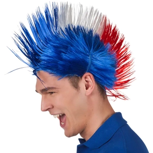 Boland - Pruik Punk Frankrijk - Hanenkam - Kort - Mannen - - Sport pas cher