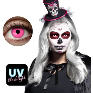 Boland - Maandlenzen UV flash roze Roze - Volwassenen - Halloween en H...Vendu parbol