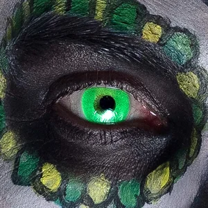 Boland - Maandlenzen UV flash groen Groen - Volwassenen - Halloween en...Vendu parbol