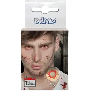 Comparateur de prix : Boland lentilles de contact en silicone rouge/brun 2 pièces