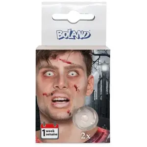 Comparateur de prix : Boland lentilles de fête zombie silicone blanc 2 pièces