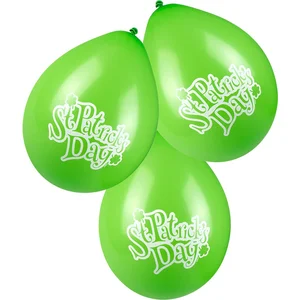 Boland - 6 Latex ballonnen 'St Patrick's Day' - Multi - Knoopballon pas cher