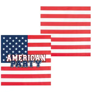 Boland 12 Serviettes en papier USA 33 x 33 cm pas cher