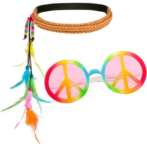 Boland - Set Hippie Bohemian - Volwassenen - Vrouwen - Hippie - 60's & 70's - Hippie & Flower Power pas cher
