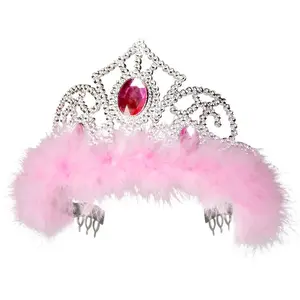 Boland - Tiara Jasmine Zilver - Één maat - Kinderen - Vrouwen - Prinsen en PrinsessenVendu parcdiscount