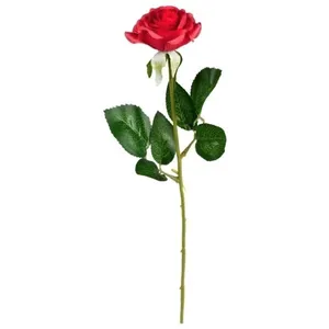 Fleur artificielle - Grande Rose Rouge - 43cm - Décoration ou Accessoire pas cher