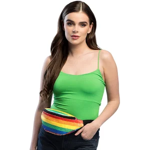 Boland - Heuptasje Sequins regenboog Multi - Volwassenen - Unisex - - Festival - Pride - Glitter - Fanny pack pas cher