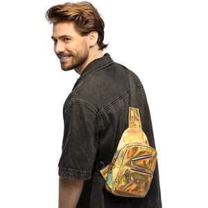 Boland - Crossbody tas Holo deluxe goud Goud - Volwassenen - Unisex - ...