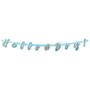 Boland - Letterslinger 'Hello Boy!' - Geen thema - Babyshower pas cher