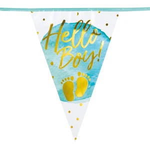 Boland - Folievlaggenlijn 'Hello Boy!' - Geen thema - Babyshower pas cher