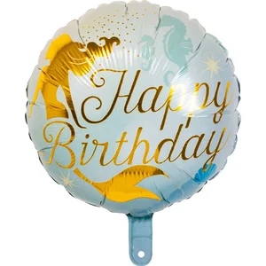 Boland - Folieballon Zeemeermin 'Happy birthday' - Multi - folieballon pas cher