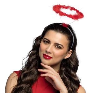 Boland - Diadeem Halo rood Rood - Volwassenen - Vrouwen - Engel - Engel - Carnaval - Themafeest - Halloween pas cher