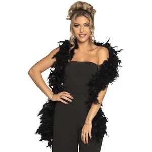 Comparateur de prix : Boa en plumes noires - BOLAND - 180cm - Accessoire de mode pour femme