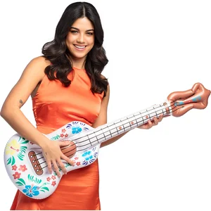 Boland - Opblaasbare gitaar Aloha(104 cm) - Kinderen en volwassenen - Carnaval, Festival, Kinderfeestje, Tienerfeestje, Themafeest, Verjaardag, Vrijgezellenfeest - pas cher