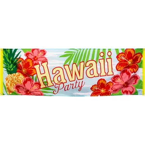 Boland - Polyester banner 'Hawaii party' - Tropisch - Hawaii - Themafeest - Tuinfeest pas cher