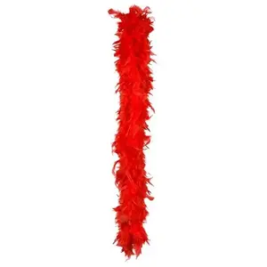 Comparateur de prix : Boa en plumes - Rouge - 180cm