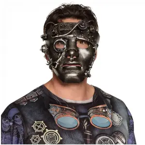 Boland Masque intégral Steampunk Argent style Fer pour Adulte - NO NAME - Gri... pas cher