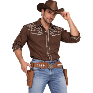 Boland - Cowboyholster dubbel Sheriff bruin - Wapen - Cowboy - Indiaan - Carnaval - Themafeest pas cher