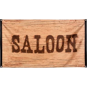 Boland - Polyester vlag Wild West 'SALOON' - Cowboys & Indianen - Cowboy & Indianen pas cher