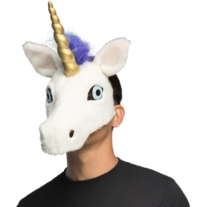 Boland - Pluchen masker Eenhoorn - Volwassenen - - Funny - Cosplay pas cher