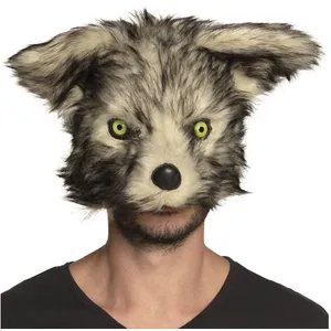 Boland Masque loup-garou peluche adulte - Marque - Modèle - Extérieur - Mixte - Noir pas cher