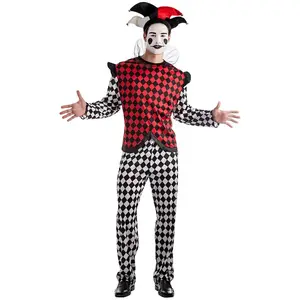Boland - Kostuum Harlekijn (M/L) - Volwassenen - Clown;Joker - Halloween - Carnaval - Joker - Horror