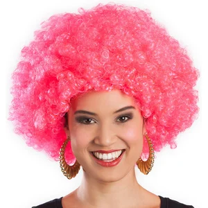 Boland Perruque Afro - Rose Fluo - Coupe Volumineuse - Pour AdulteVendu parbol