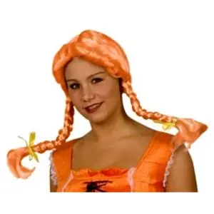 Orange wig for women (perruque) pas cher