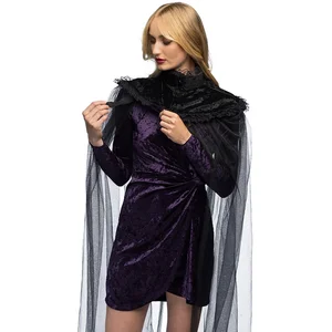 Boland - Cape Carmilla - Volwassenen - Heks - Tovenaar - Black Widow - Vampier - Halloween - Carnaval - Themafeest - CosplayVendu parbol
