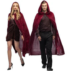 Boland Cape à capuche rouge bordeaux 170 cm pas cher