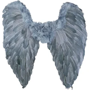 Boland - Fallen angel vleugels gevouwen (65 x 65 cm) Grijs - Volwassen...Vendu parbol
