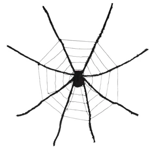 Boland - Spinnenweb met XL spin - Horror - Decoratie - Spookhuis - Trick or Treat pas cher
