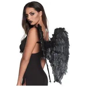 Boland ailes d'ange 65 cm plume/polyester noirVendu parbol